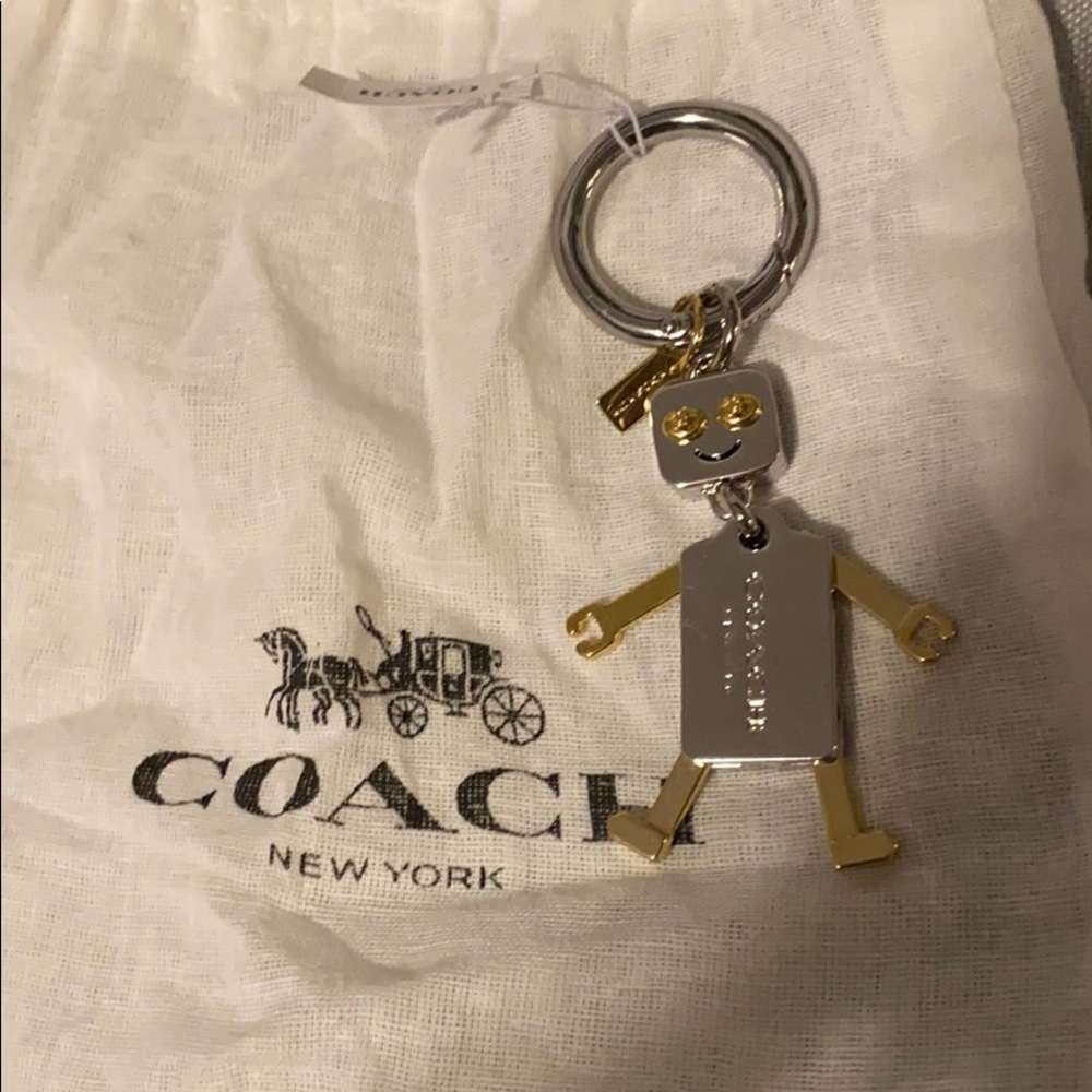 Authentic Coach Robot Keychain